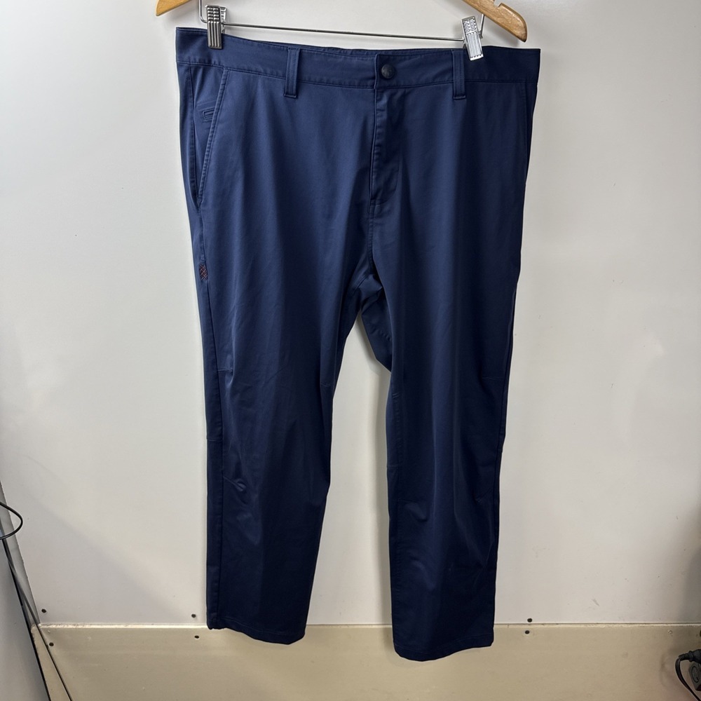 Rhone Pants Mens 36x30 Blue Commuter Chino Regular Fit Stretch Travel Casual